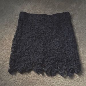 Black Lace Skirt